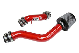 HPS 837-142R Red Cold Air Intake Kit Cool Long Ram CAI High Flow Filter