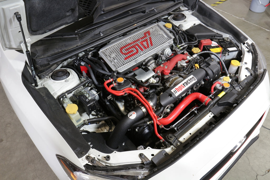 HPS 837-573WB Black Cold Air Intake Kit for 15-17 Subaru WRX STI 2.5L Turbo