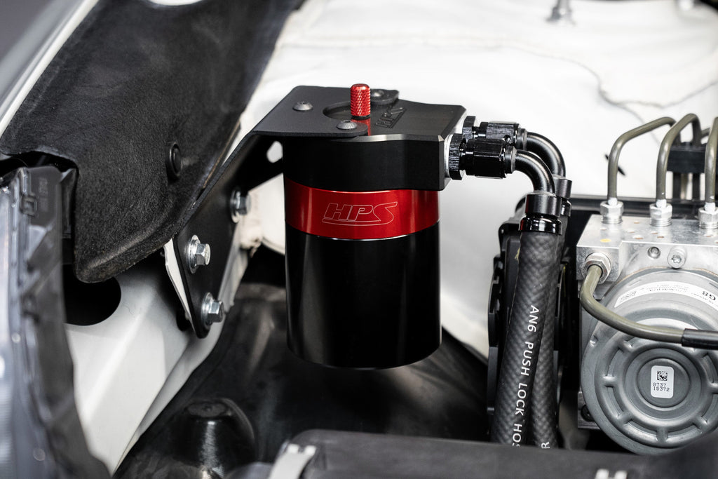 HPS 860-006 Black Oil Catch Can Fits 15-19 Legacy 2.5L Naturally Aspirated