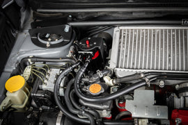 HPS 860-008 Black Oil Catch Can Fits 17-21 WRX STI 2.5L Turbo