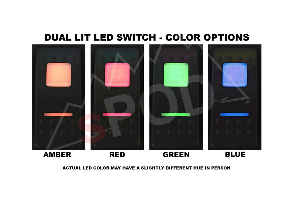 sPOD 873030 SourceLT w Green LED Switches for 1997-2002 TJ LJ