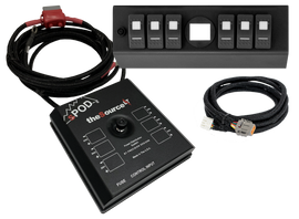 sPOD 873155 SourceLT and Red LED Switch Panel for Jeep JK 2009-2018