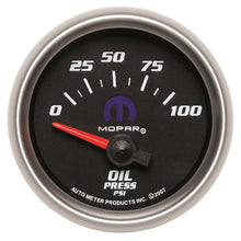 Load image into Gallery viewer, AutoMeter 880015 MOPAR Electric Oil Pressure Gauge