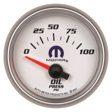 Load image into Gallery viewer, AutoMeter 880029 MOPAR Electric Oil Pressure Gauge