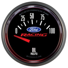 Load image into Gallery viewer, AutoMeter 880076 Ford Racing Electric Oil Pressure Gauge