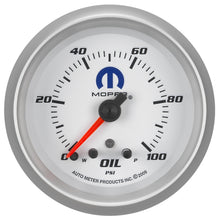 Load image into Gallery viewer, AutoMeter 880249 MOPAR Electric Oil Pressure Gauge