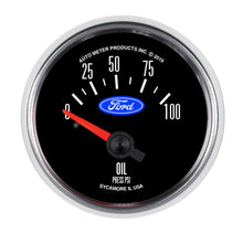 Load image into Gallery viewer, AutoMeter 880821 Ford Electric Oil Pressure Gauge