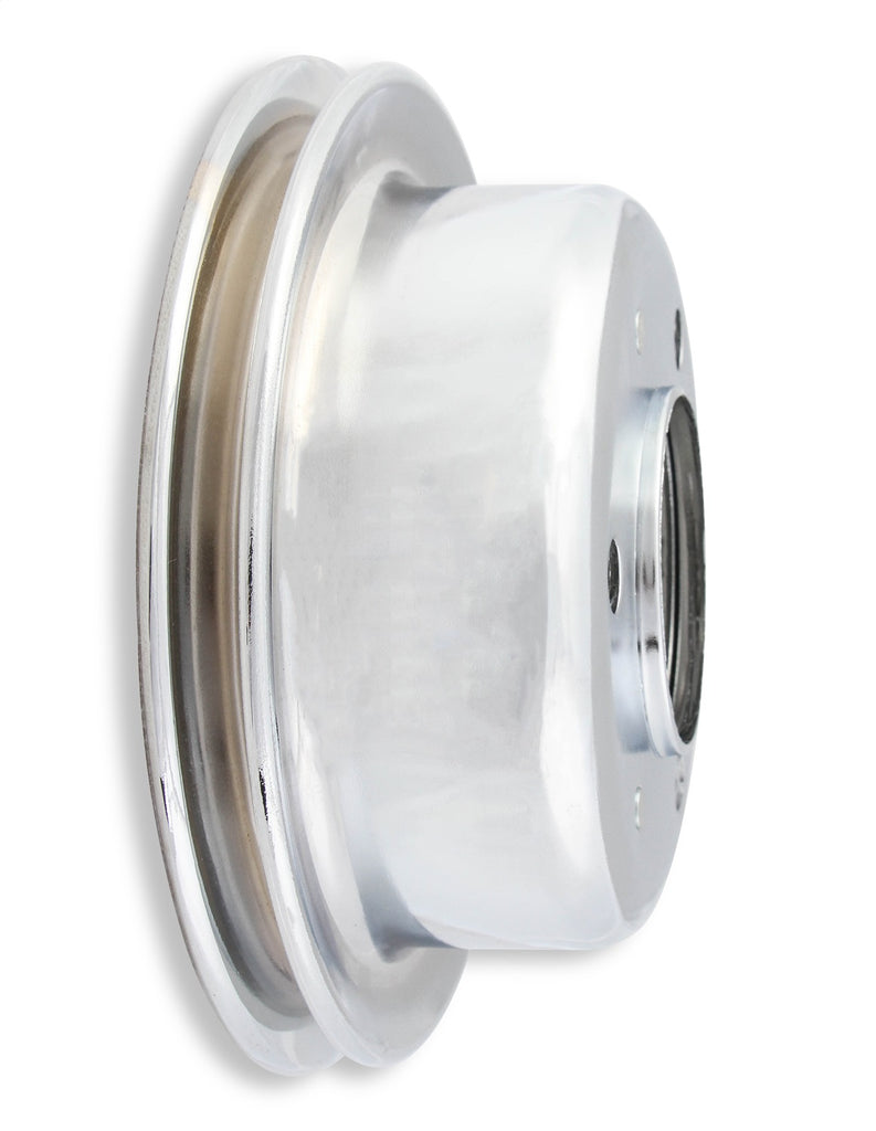 Mr Gasket 8827 Chrome Plated Steel Crankshaft Pulley