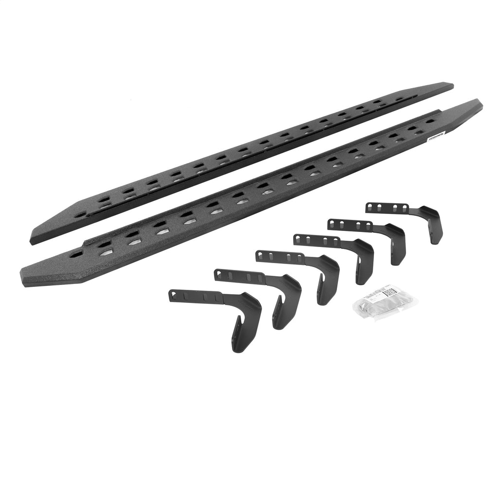 Go Rhino 69418087ST RB20 Slim Line Running Boards w/Mounting Brackets Kit