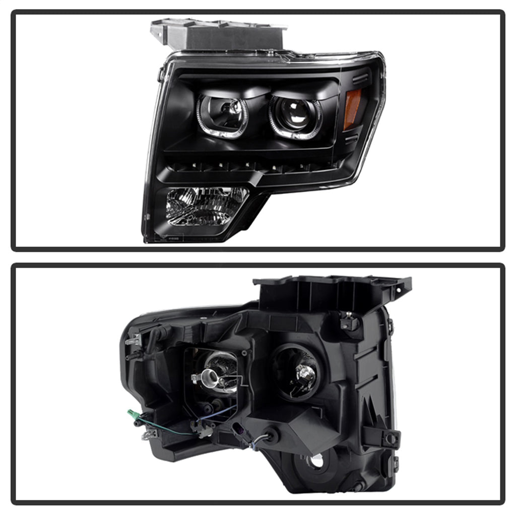 Spyder Auto 9032226 XTune Halo Projector Headlights Fits 09-14 F-150