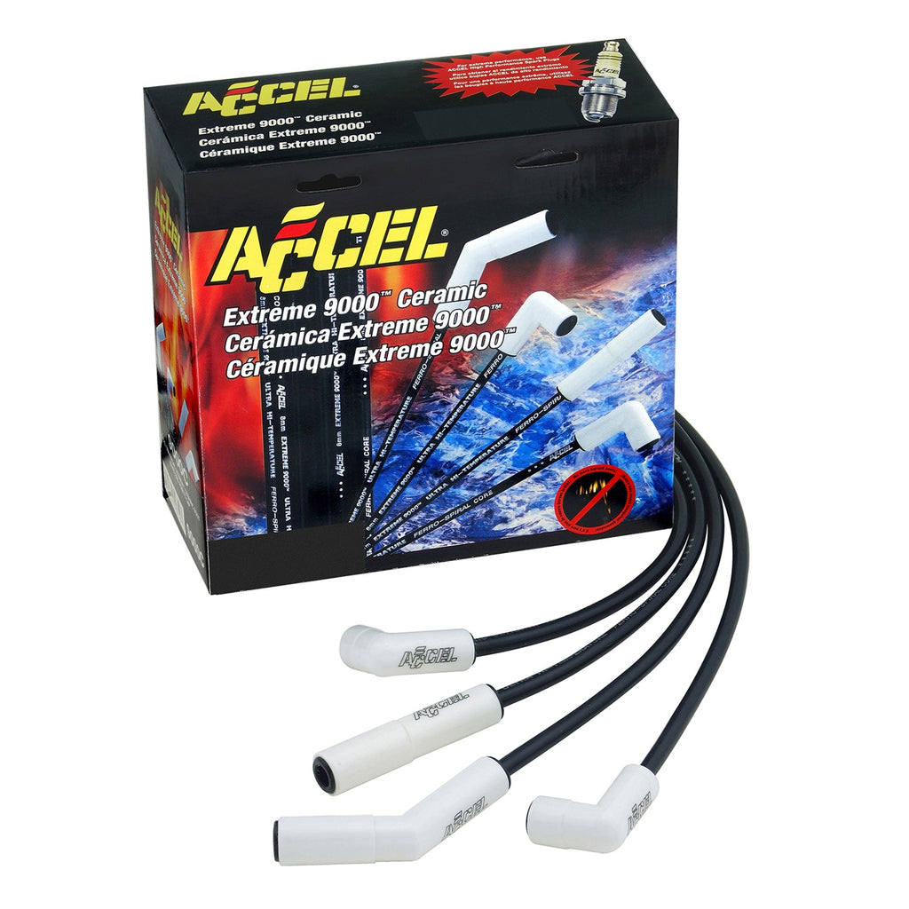 ACCEL 9033C Extreme 9000 Ceramic Boot Spark Plug Wire Set Fits Camaro Firebird