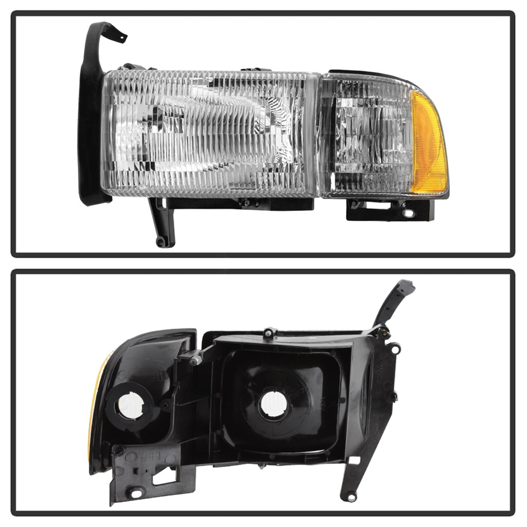 Spyder Auto 9038174 XTune Headlight Fits 94-02 Ram 1500 Ram 2500 Ram 3500