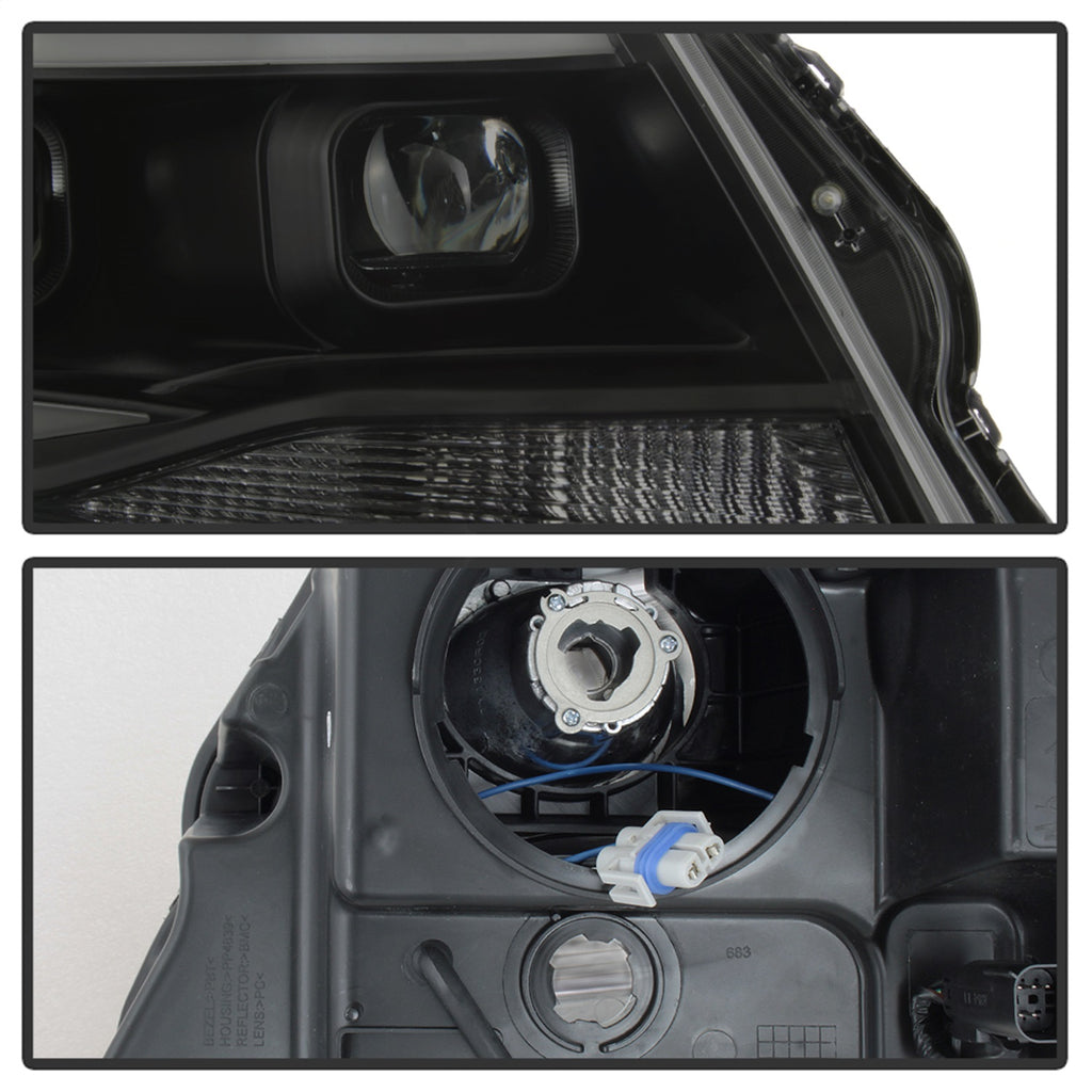 Spyder Auto 9039300 XTune DRL Light Bar Projector Headlights Fits 15-17 Colorado