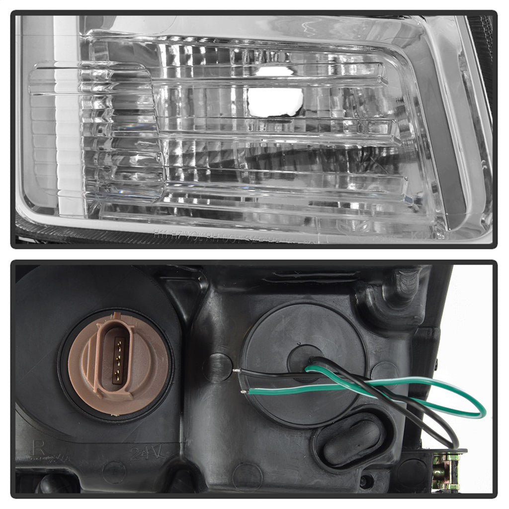 Spyder Auto 9042126 Light Bar DRL Projector Headlights Fits 06-09 Fusion
