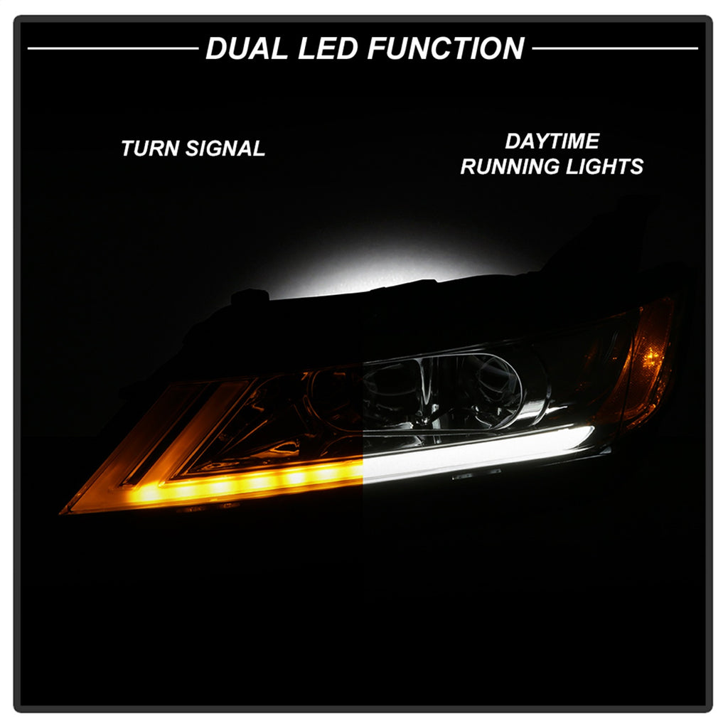 Spyder Auto 9042898 DRL Light Bar Projector Headlights Fits 14-18 Impala
