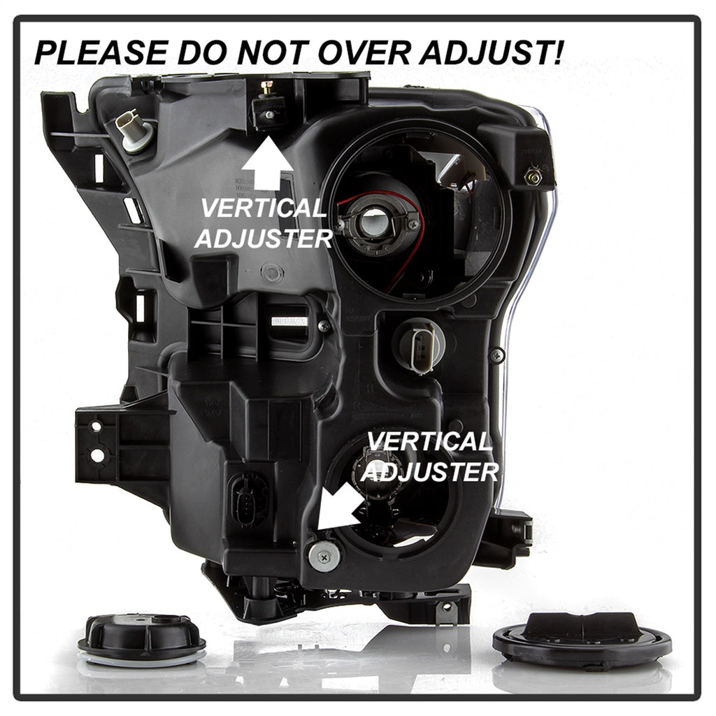 Spyder Auto 9042935 DRL LED Light Bar Projector Headlights Fits 15-17 F-150