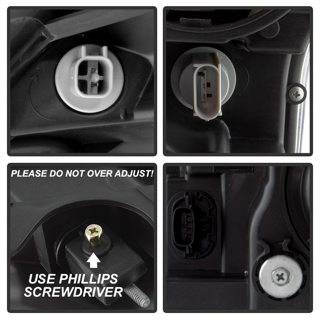 Spyder Auto 9042959 DRL LED Light Bar Projector Headlights Fits 15-17 F-150