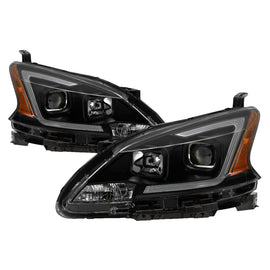 Spyder Auto 9042973 DRL LED Light Bar Projector Headlights Fits 13-15 Sentra