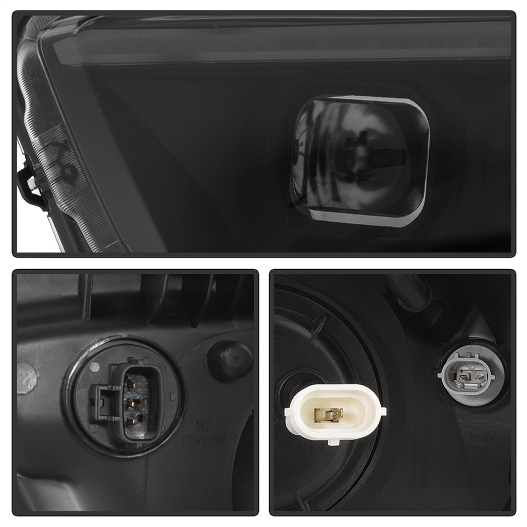 Spyder Auto 9043000 DRL Light Bar Projector Headlights Fits 16-18 Tacoma