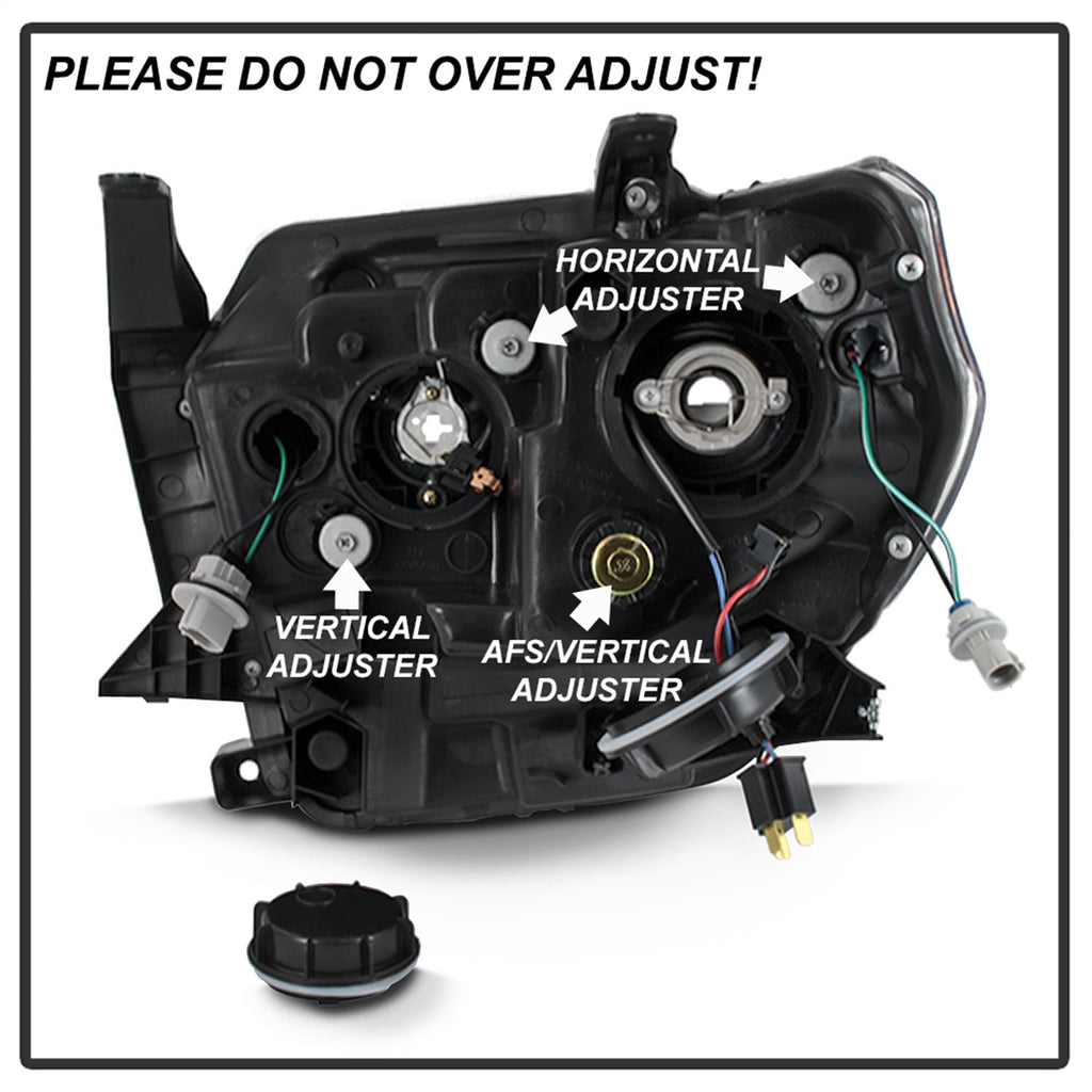 Spyder Auto 9043024 DRL LED Light Bar Projector Headlights Fits 14-18 Tundra