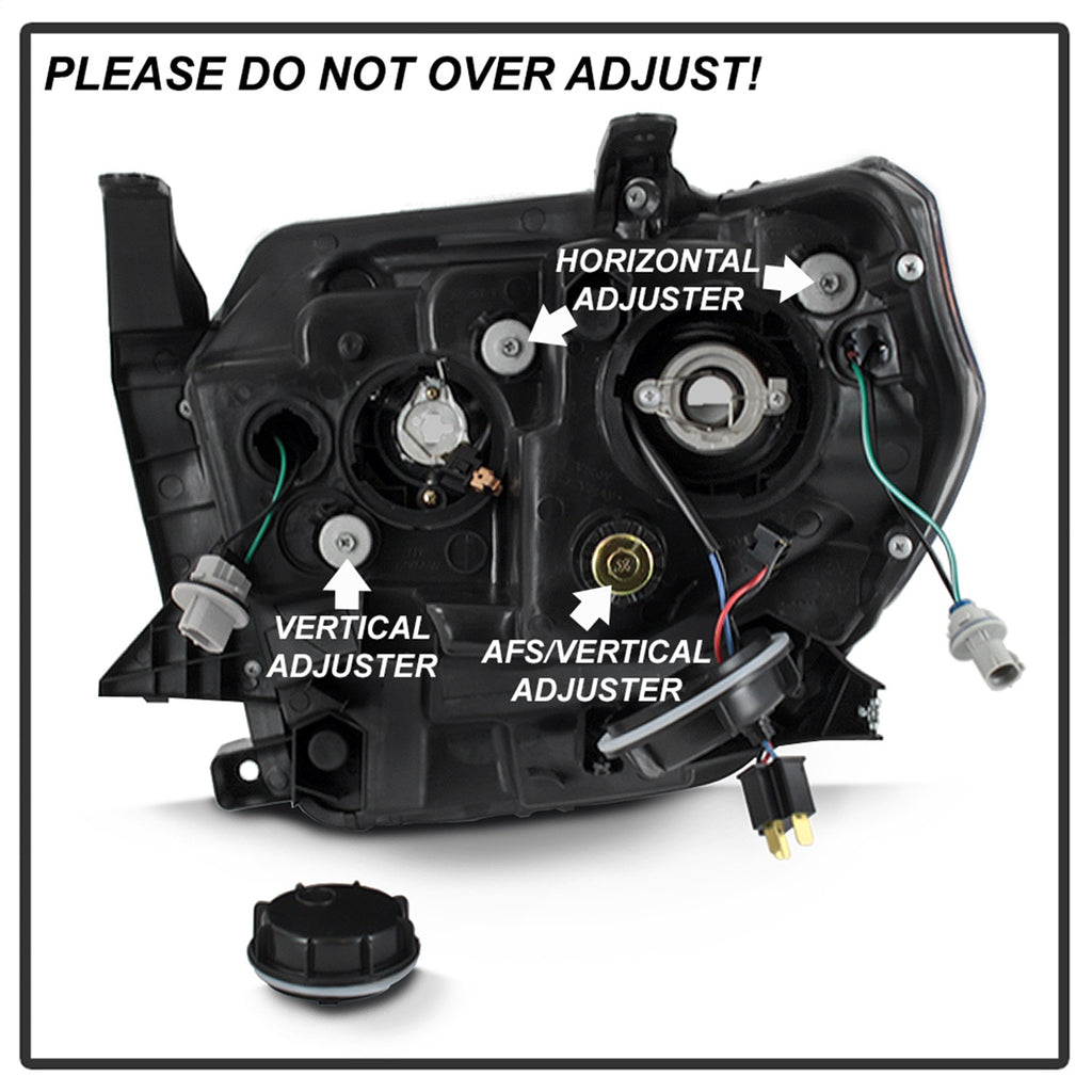 Spyder Auto 9043031 DRL LED Light Bar Projector Headlights Fits 14-18 Tundra