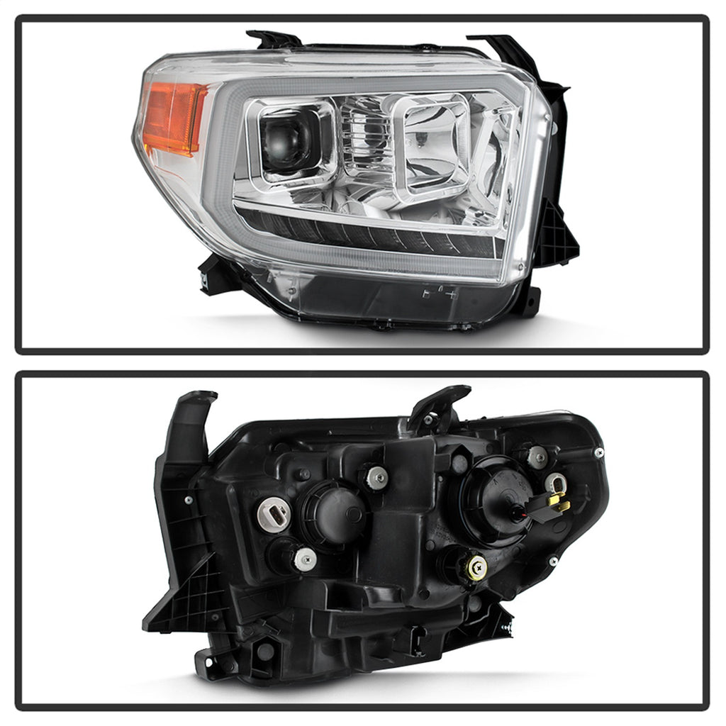 Spyder Auto 9043048 DRL LED Light Bar Projector Headlights Fits 14-18 Tundra