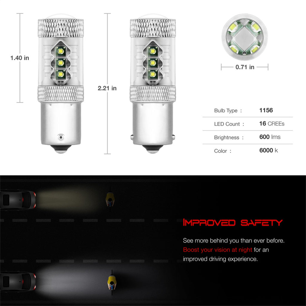 Spyder Auto 9044632 XTune LED Chip Machine-Soldered Bulb