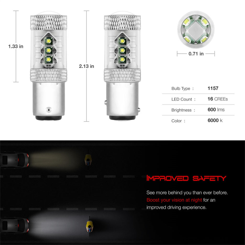 Spyder Auto 9044717 XTune CREE Chip Machine-Soldered Bulb
