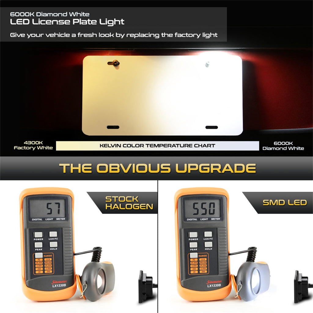 Spyder Auto 9045080 XTune License Plate Bulb Assembly Replacement