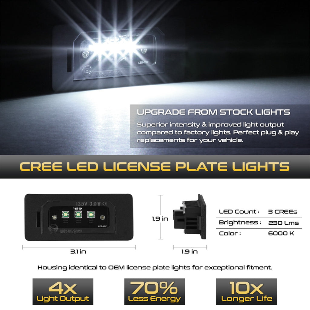 Spyder Auto 9045097 XTune License Plate Bulb Assembly Replacement