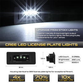 Spyder Auto 9045097 XTune License Plate Bulb Assembly Replacement