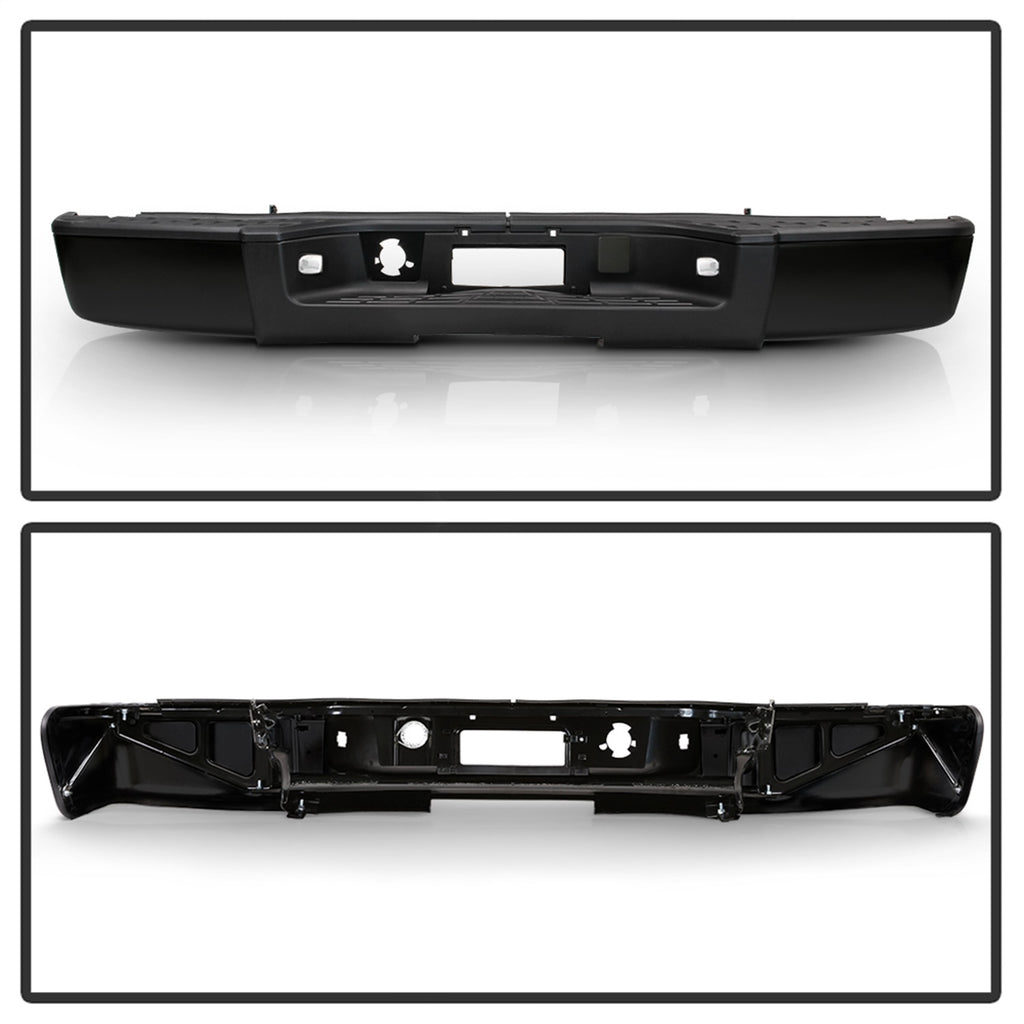 Spyder Auto 9046919 Steel Rear Bumper Fits 07-13 Sierra 1500 Silverado 1500