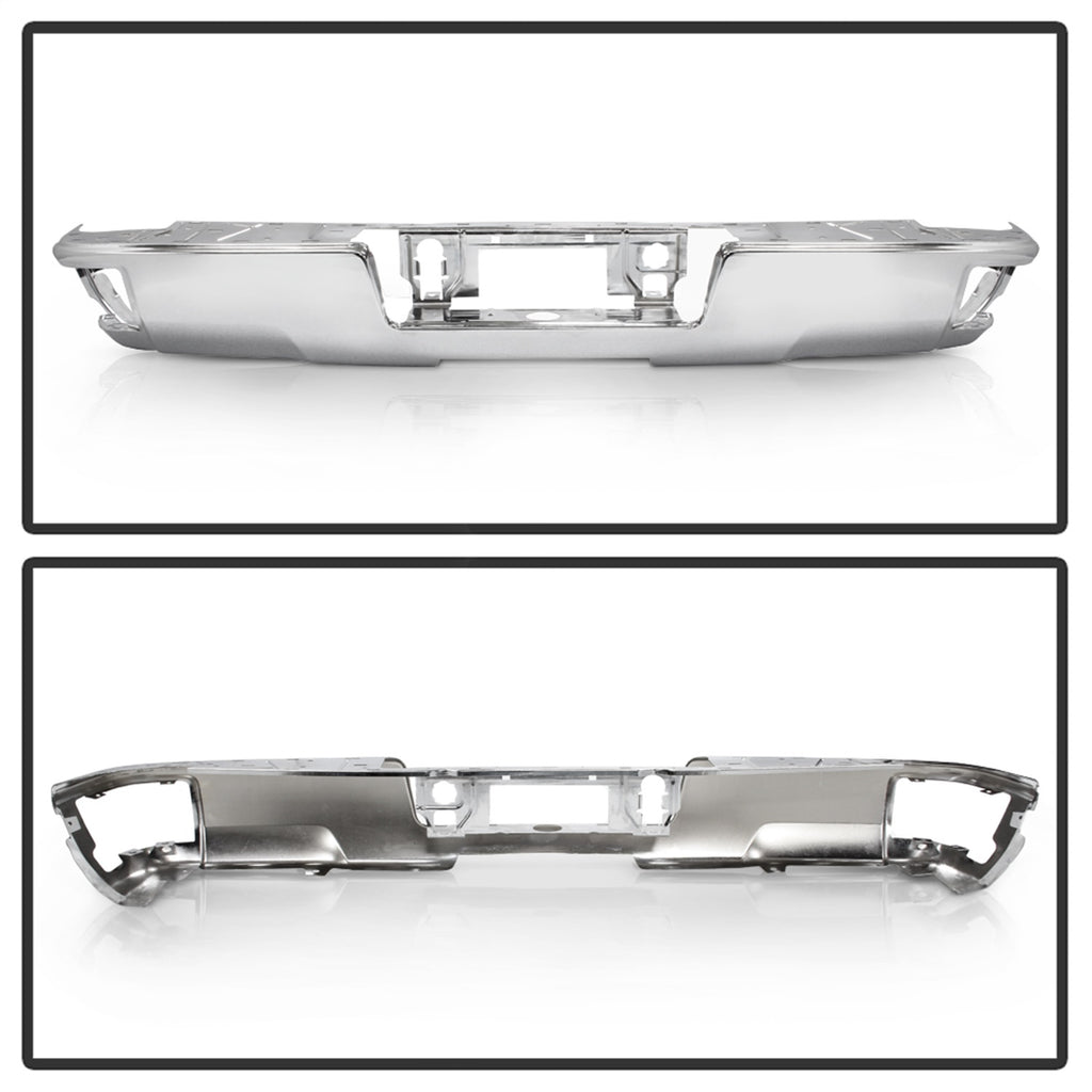 Spyder Auto 9048845 Rear Steel Bumper Fits 14-18 Sierra 1500 Silverado 1500