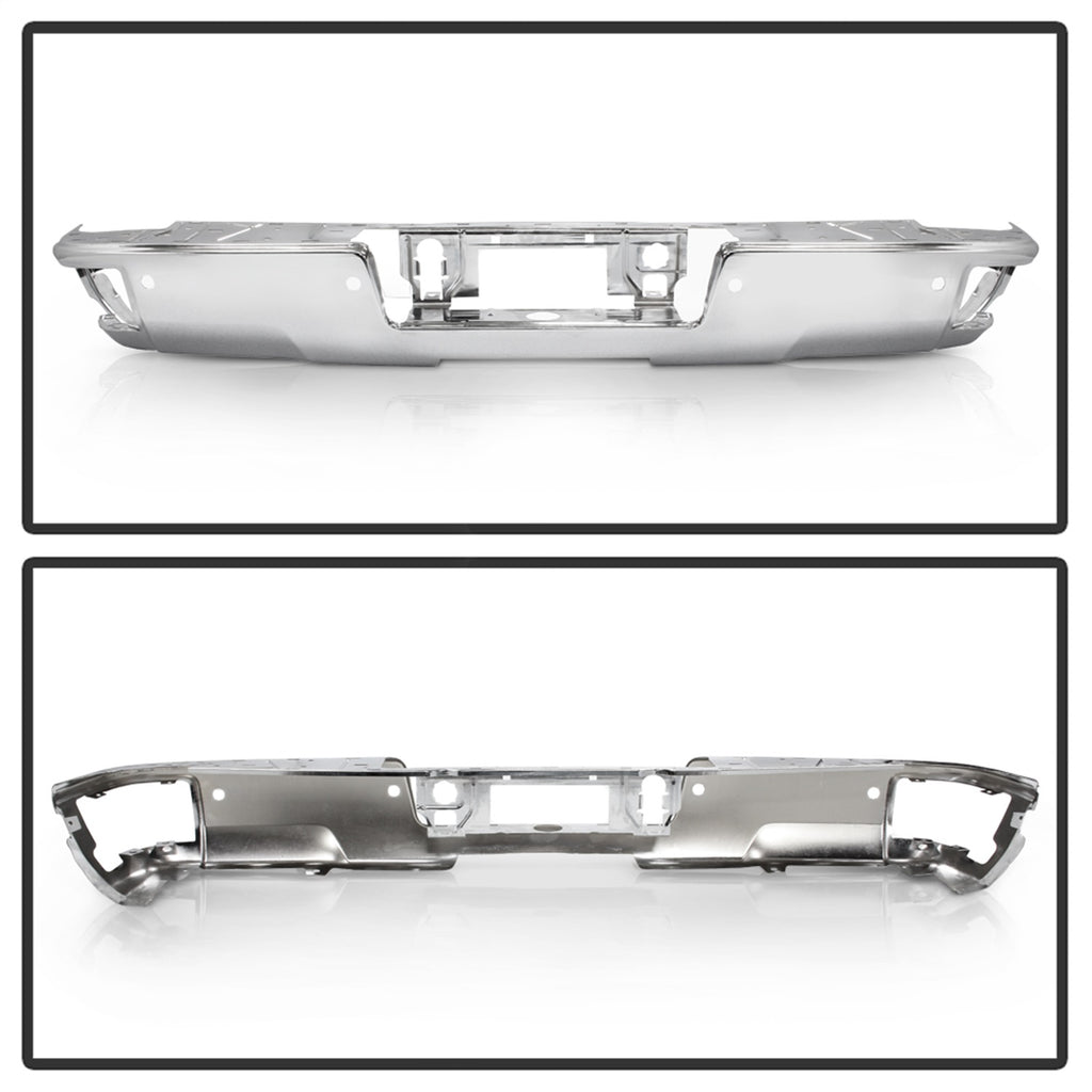 Spyder Auto 9048876 Rear Steel Bumper Fits 14-18 Sierra 1500 Silverado 1500