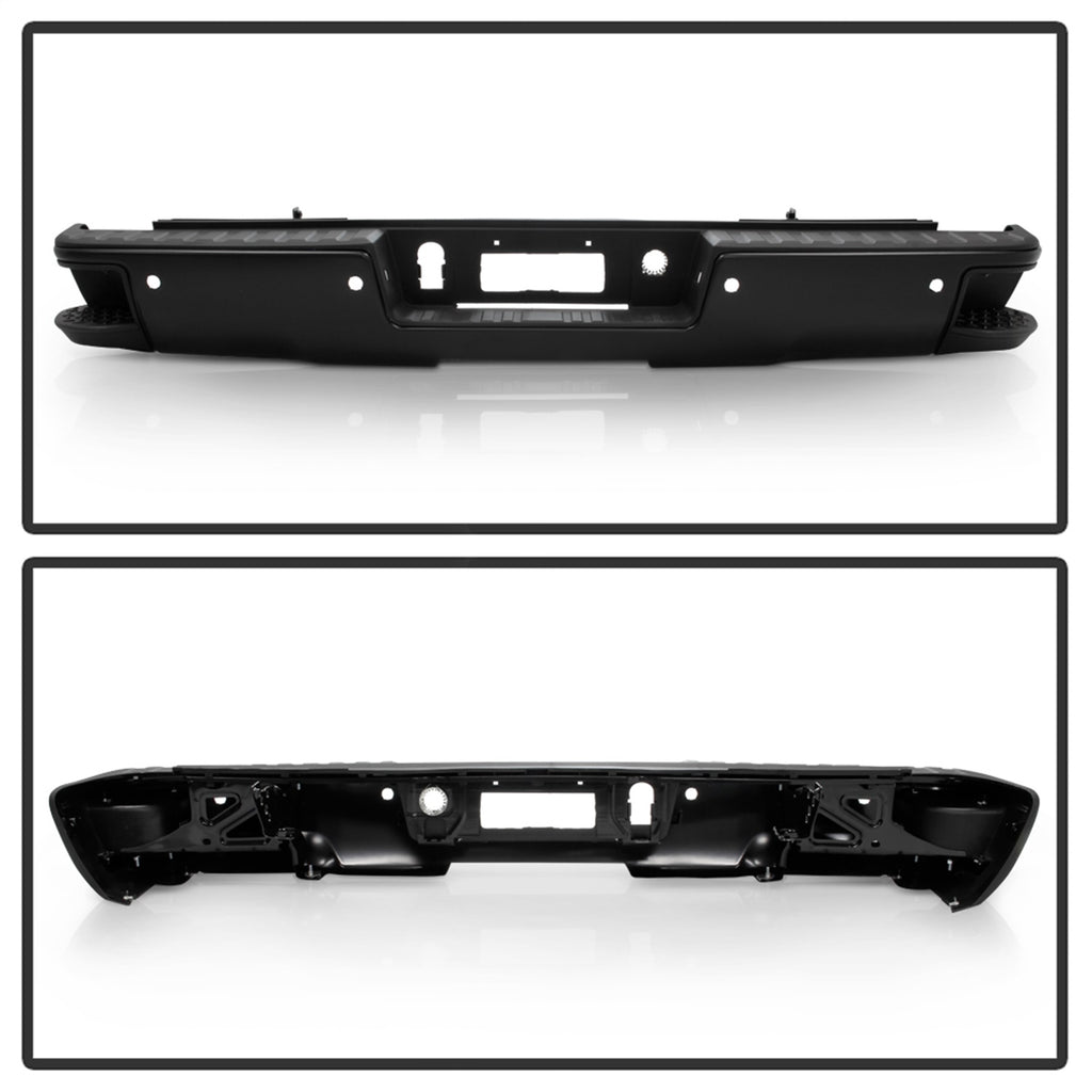 Spyder Auto 9048883 Rear Steel Bumper Fits 14-18 Sierra 1500 Silverado 1500