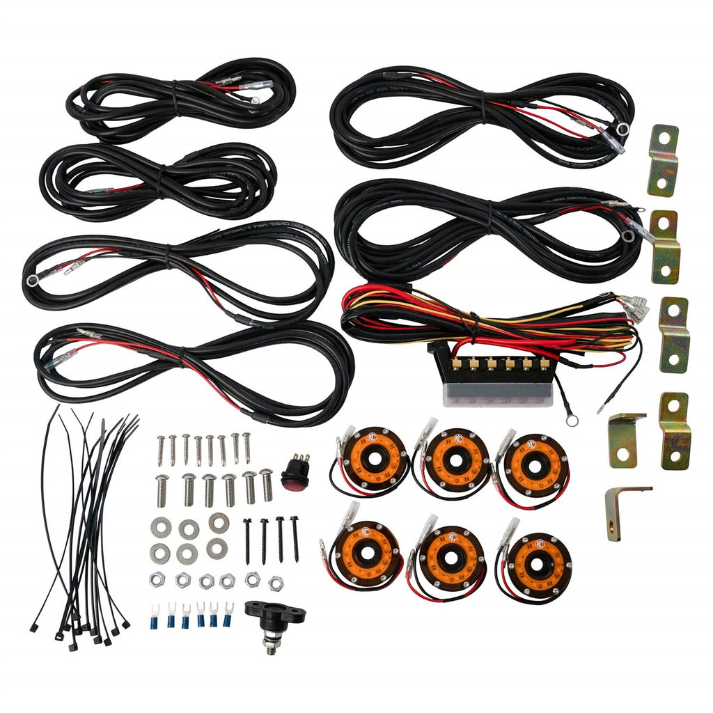 KC HiLites 91036 Cyclone LED Rock Light Kit Fits Wrangler (JK) Wrangler (JL)