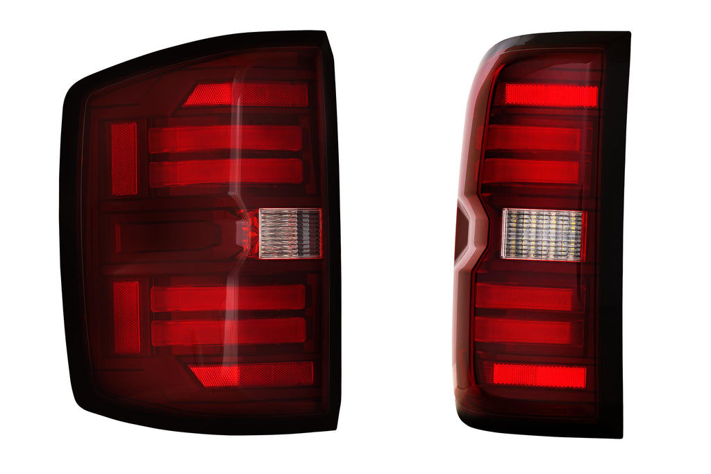 Morimoto LF728 XB LED Tail Lights Red For 2014-2019 Chevrolet Silverado