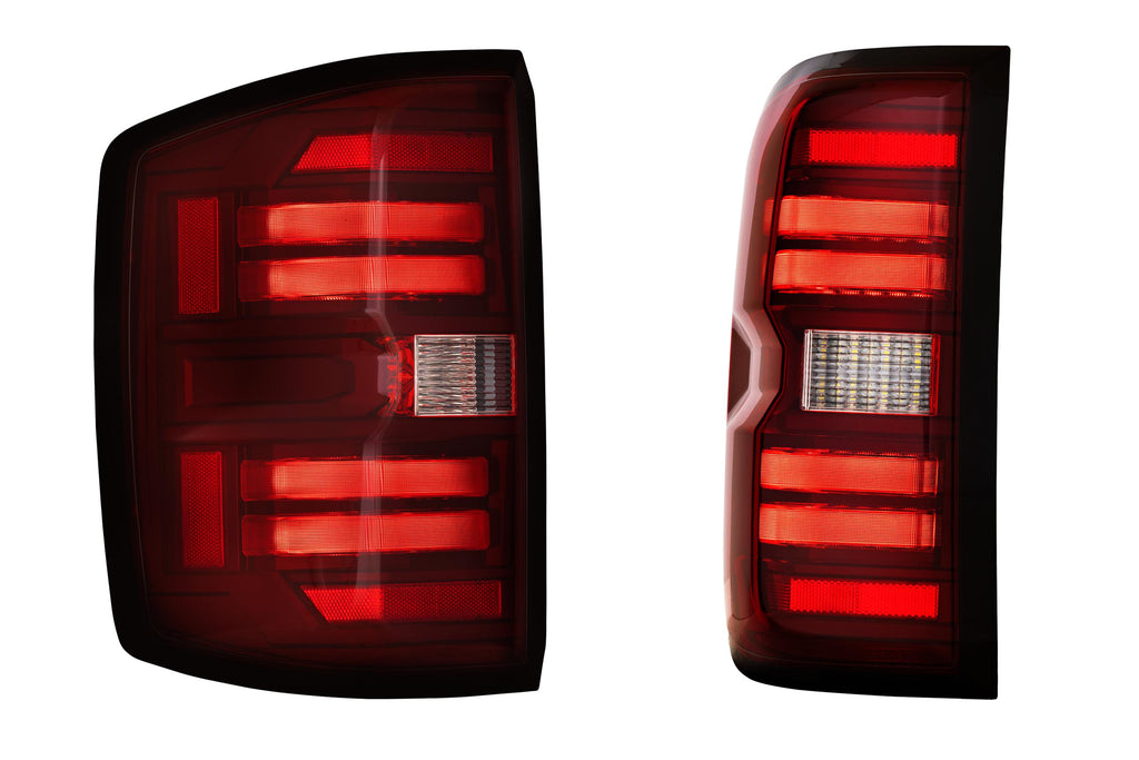 Morimoto LF728 XB LED Tail Lights Red For 2014-2019 Chevrolet Silverado