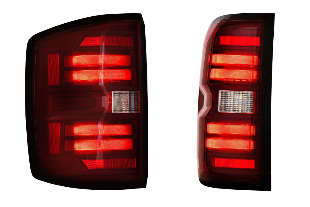 Morimoto LF728 XB LED Tail Lights Red For 2014-2019 Chevrolet Silverado