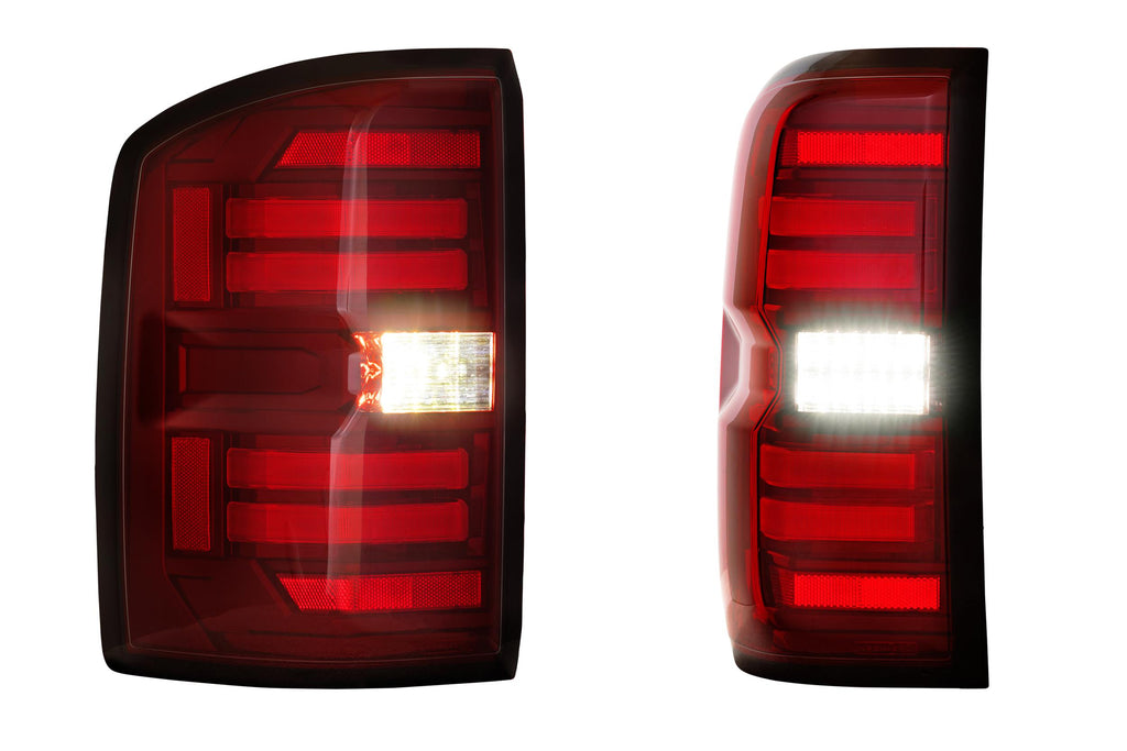 Morimoto LF730 XB LED Tail Lights Red For 2014-2018 GMC Sierra