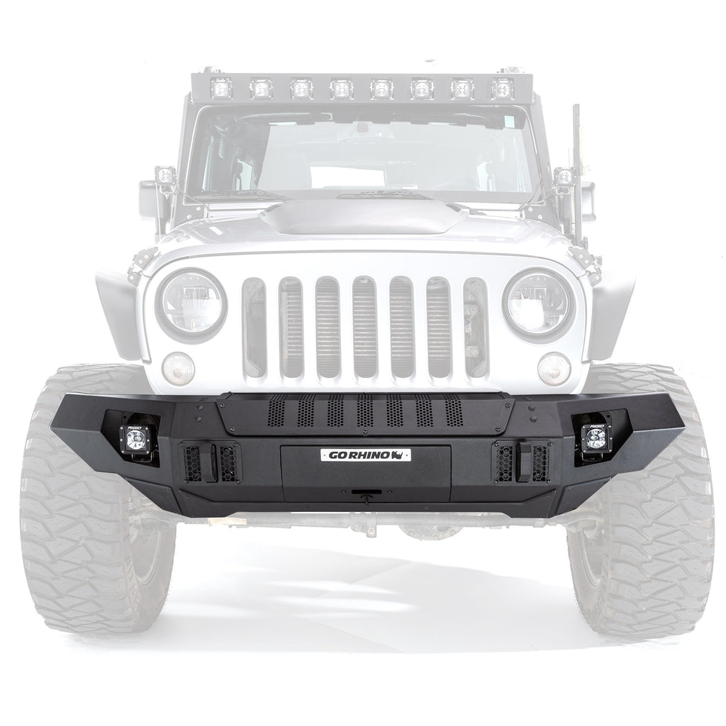 Go Rhino 230116T Trailline Front Straight Bumper