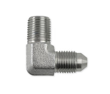 Load image into Gallery viewer, Earls Plumbing 962203ERL 90 Deg. Steel AN to NPT Adapter Elbow