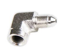 Load image into Gallery viewer, Earls Plumbing 968603ERL 90 Deg. Steel AN to NPT Gauge Head Adapter
