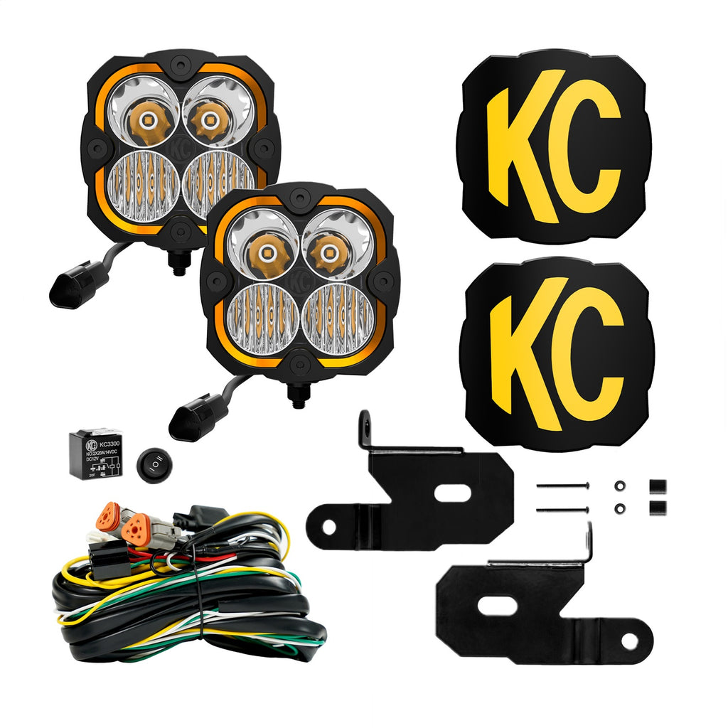 KC HiLites 97141 FLEX ERA 4 LED Light Fits 18-21 Gladiator Wrangler (JL)