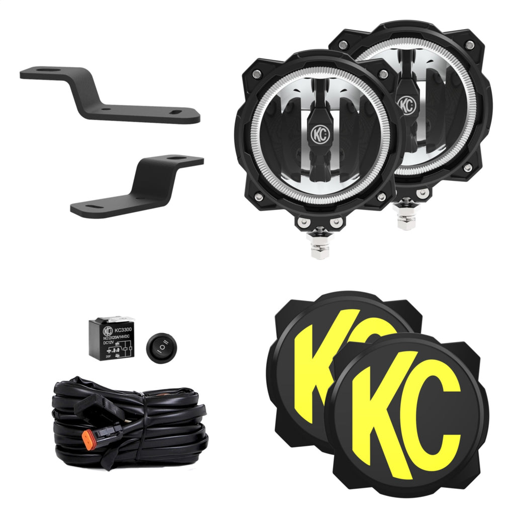 KC HiLites 97160 Gravity LED Pro6 LED Light Fits 21-24 Bronco