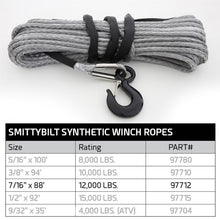 Load image into Gallery viewer, Smittybilt 97712 XRC Synthetic Winch Rope