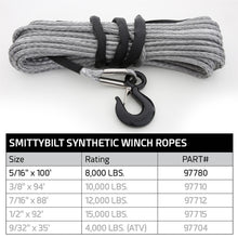 Load image into Gallery viewer, Smittybilt 97780 XRC Synthetic Winch Rope