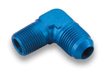 Load image into Gallery viewer, Earls Plumbing 982208ERL 90 Deg. Aluminum AN to NPT Adapter Elbow