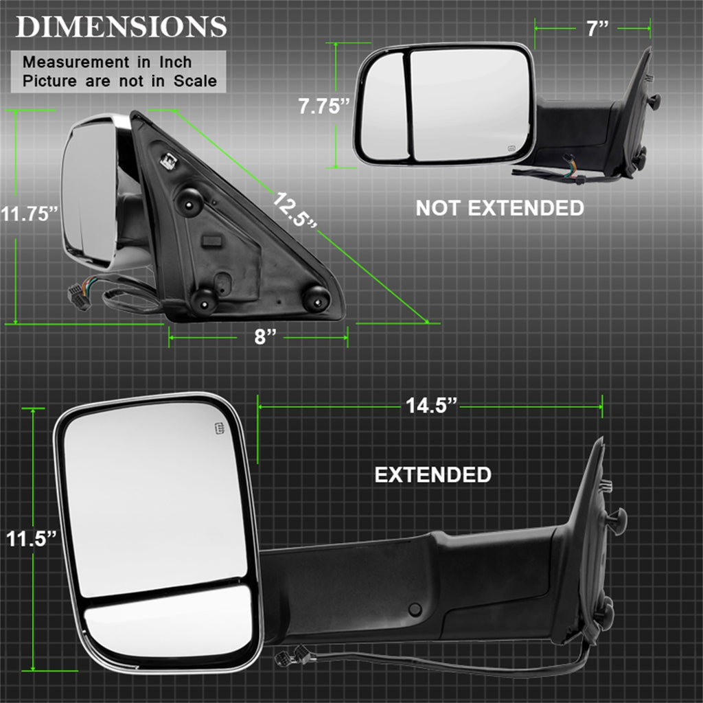 Spyder Auto 9933165 XTune Door Mirror