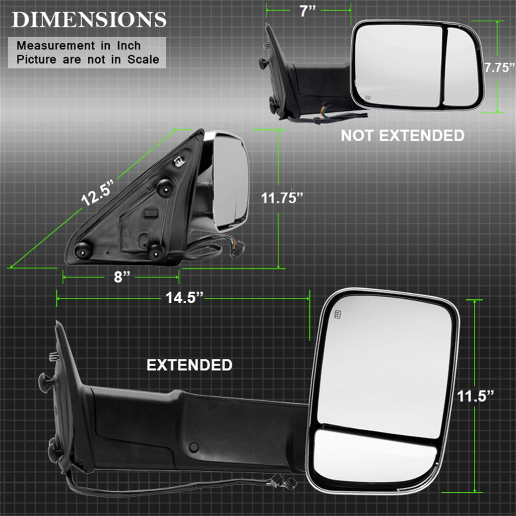 Spyder Auto 9933172 XTune Door Mirror